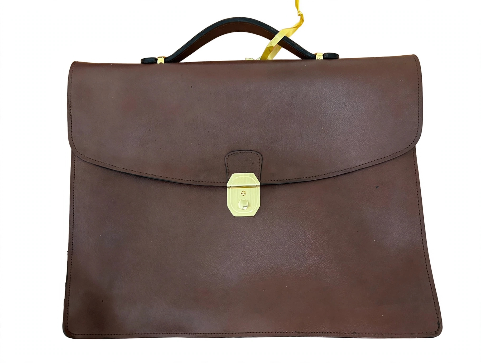 Sac Serrure dorée cuir – Image 3